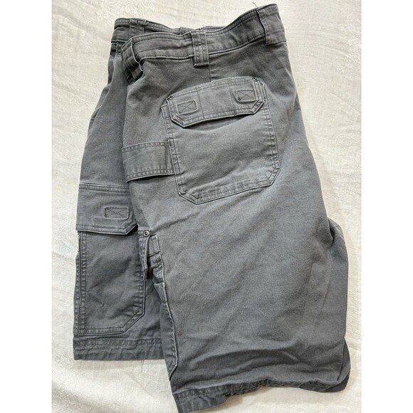 Duluth Trading Co. Men’s Cargo Shorts – Size 48 – Gray Flex Fire Hose Carpenter - Picture 6 of 9